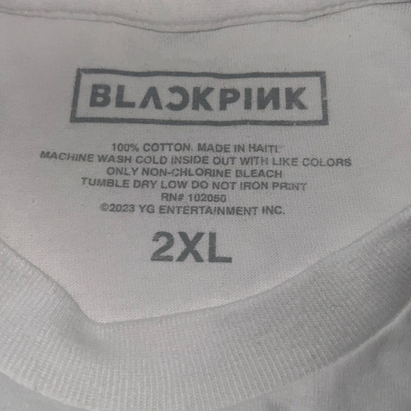 BORN PINK ENCORE 2023 WHITE/PINK Graphic T-SHIRT/ TEE | Unisex | NEW!💎💓💎💗 - Picture 5 of 5